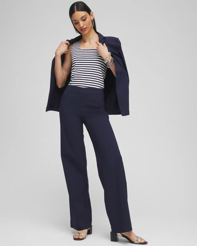Contour Cotton Stripe Square Neck Tank - image 2
